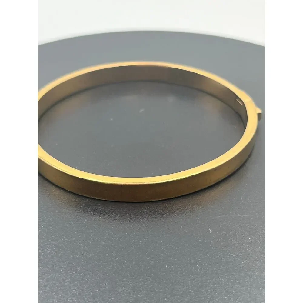 Kate Spade NY Heavy‎ Metals Row Pave Hinged Bangle Bracelet in clear/rose gold